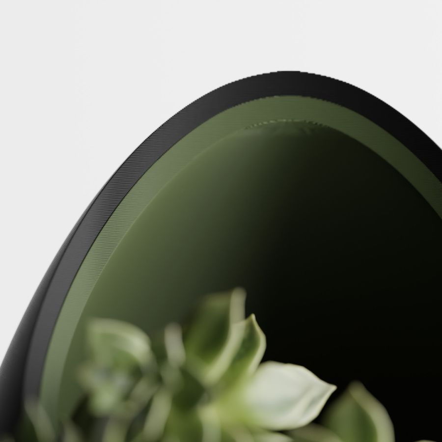 Кашпо Nest Planter (Black/Olive Green)