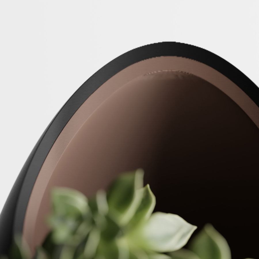 Кашпо Nest Planter (Black/Dark Brown)