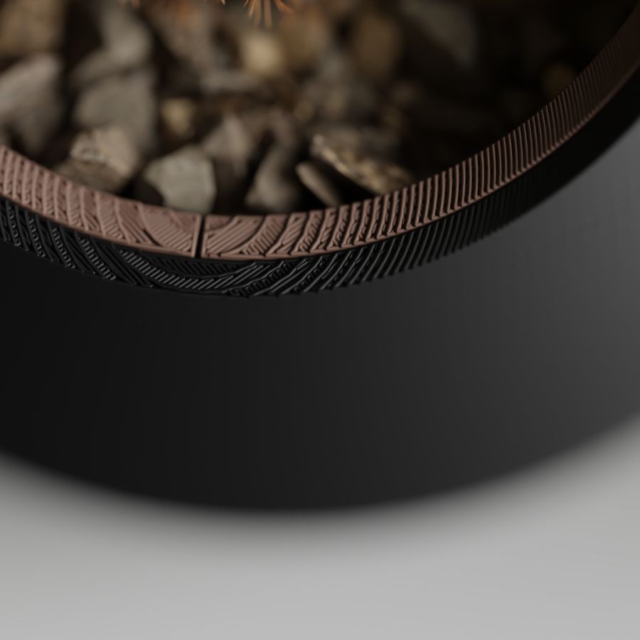 Кашпо Nest Planter (Black/Dark Brown)
