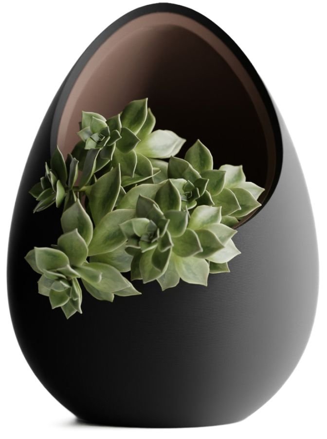 Кашпо Nest Planter (Black/Dark Brown)