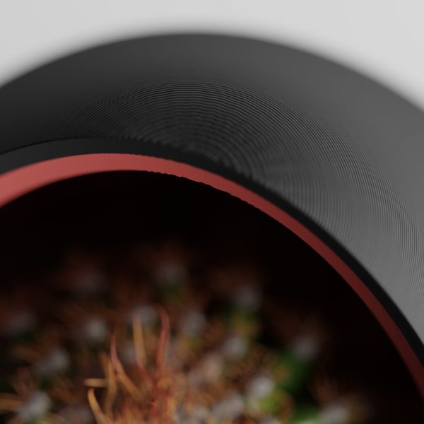 Кашпо Hpinvent Nest Planter (Black/Dark Red)