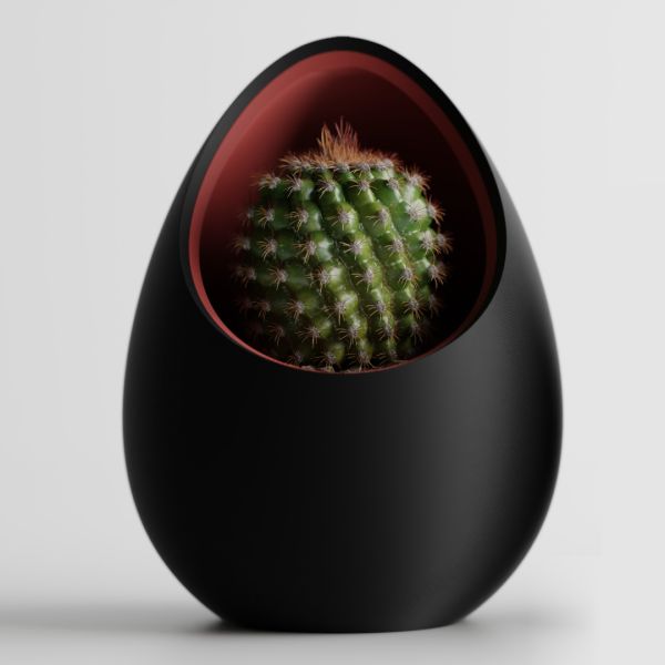Кашпо Hpinvent Nest Planter (Black/Dark Red)