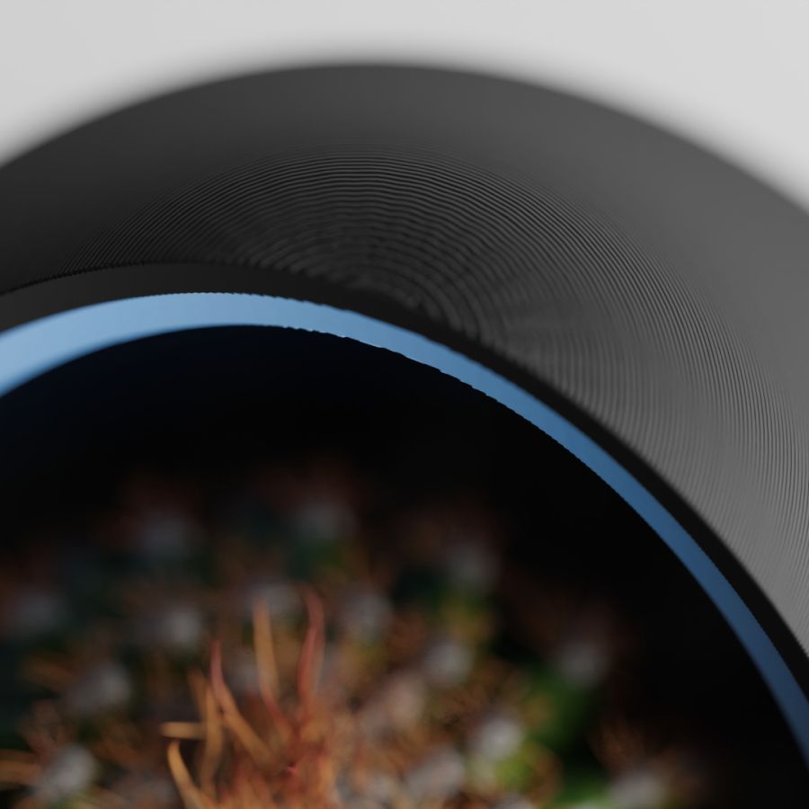 Кашпо Nest Planter (Black/Light Blue)