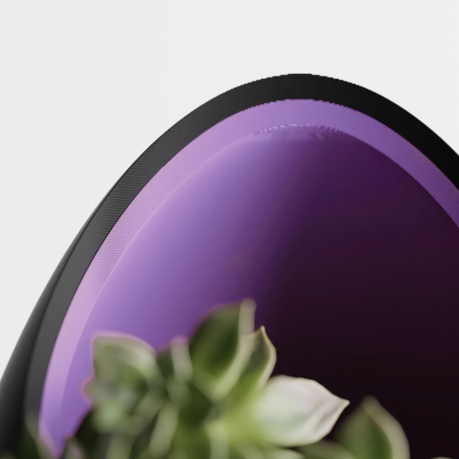 Кашпо Nest Planter (Black/Purple)