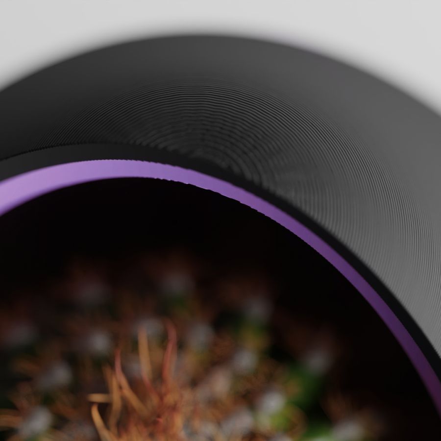 Кашпо Nest Planter (Black/Purple)