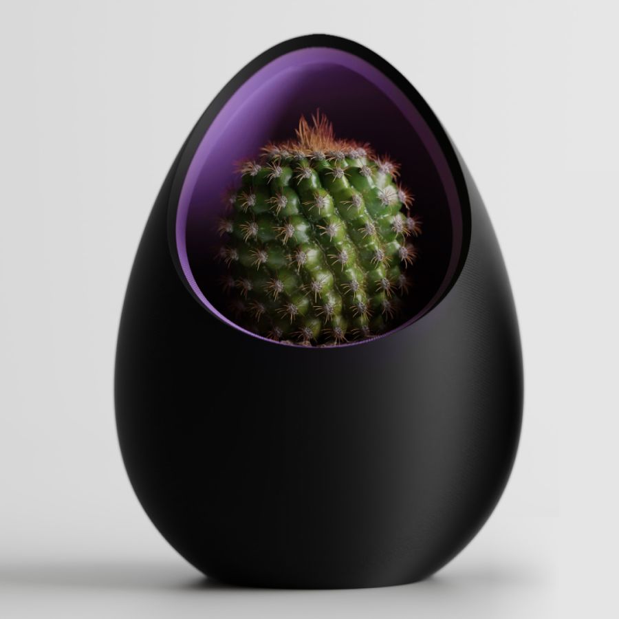 Кашпо Nest Planter (Black/Purple)