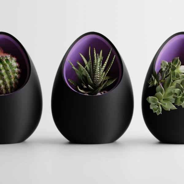 Кашпо Hpinvent Nest Planter (Black/Purple)