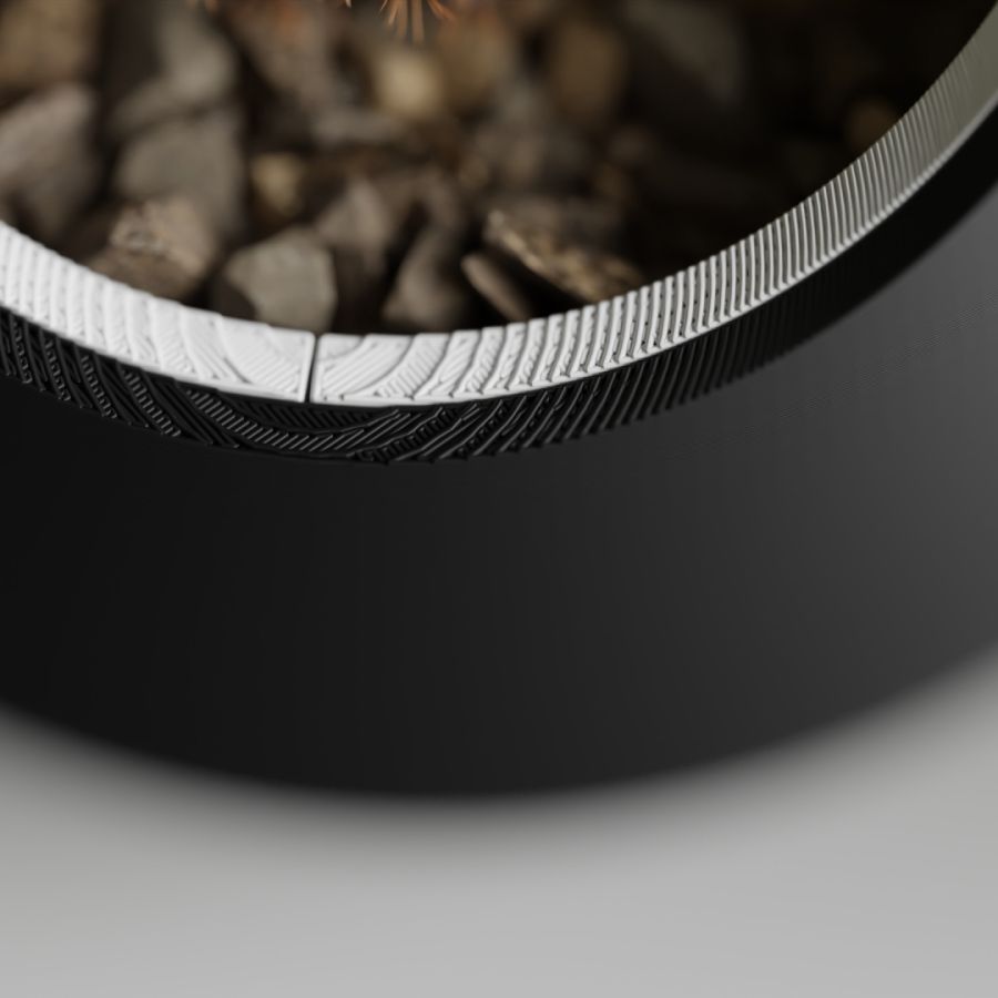 Кашпо Nest Planter (Black/White)