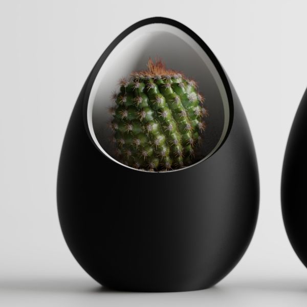 Кашпо Hpinvent Nest Planter (Black/White)