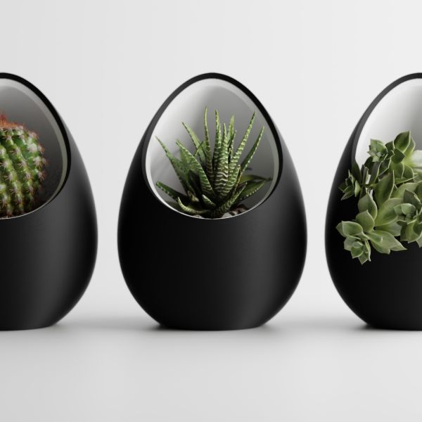 Кашпо Hpinvent Nest Planter (Black/White)