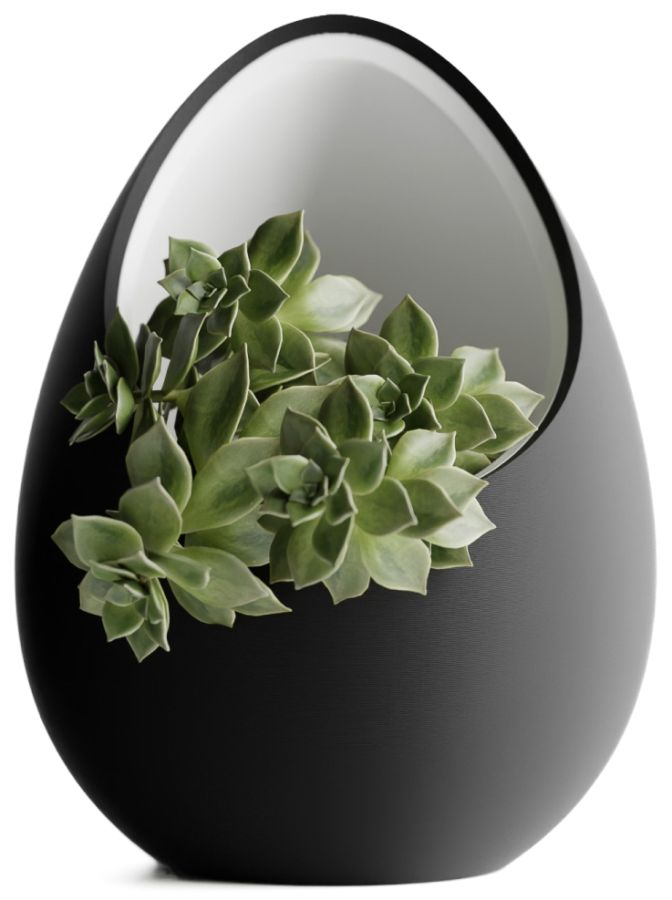 Кашпо Nest Planter (Black/White)