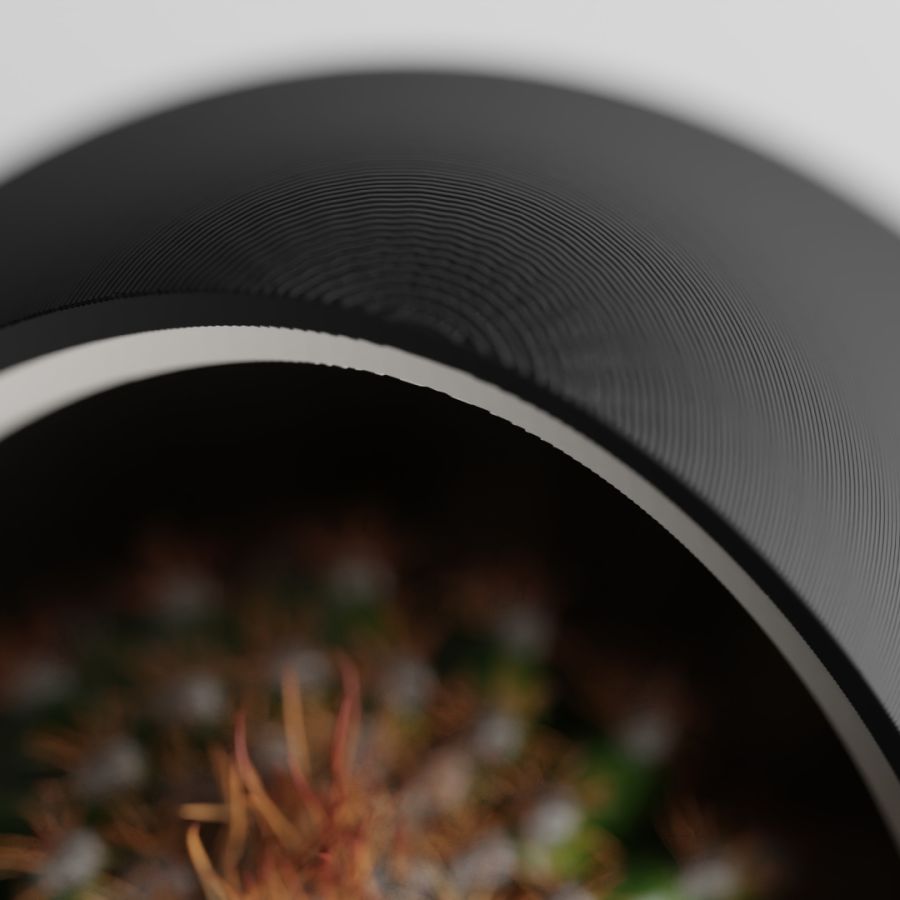 Кашпо Nest Planter (Black/Grey)