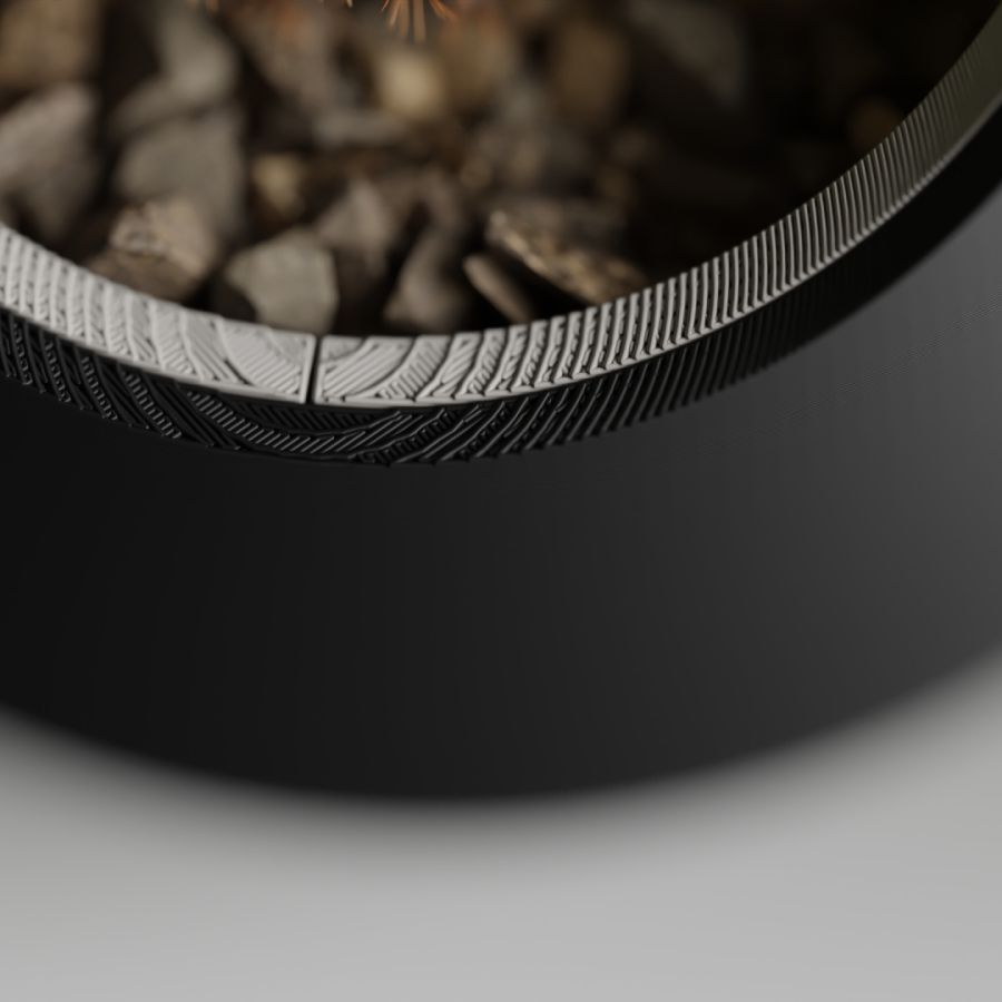 Кашпо Nest Planter (Black/Grey)