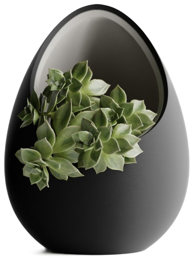 Кашпо Nest Planter (Black/Grey)