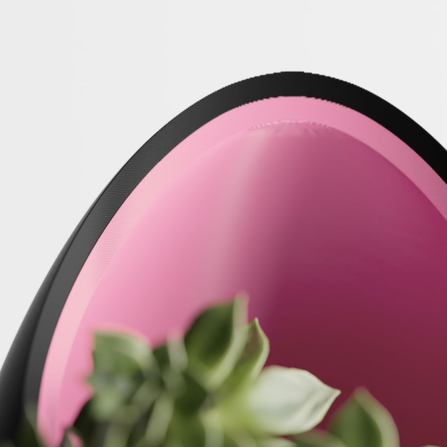Кашпо Nest Planter (Black/Pink)