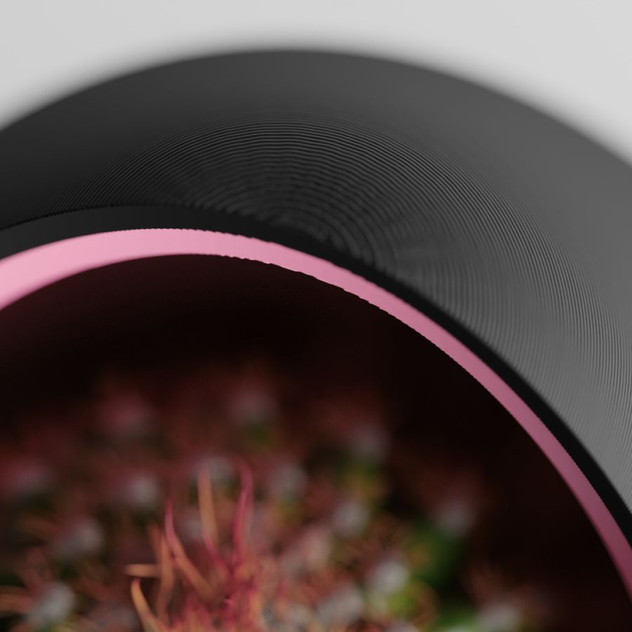 Кашпо Nest Planter (Black/Pink)