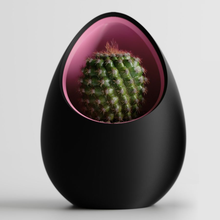 Кашпо Nest Planter (Black/Pink)