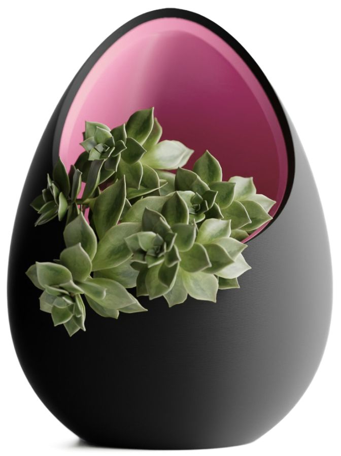 Кашпо Nest Planter (Black/Pink)