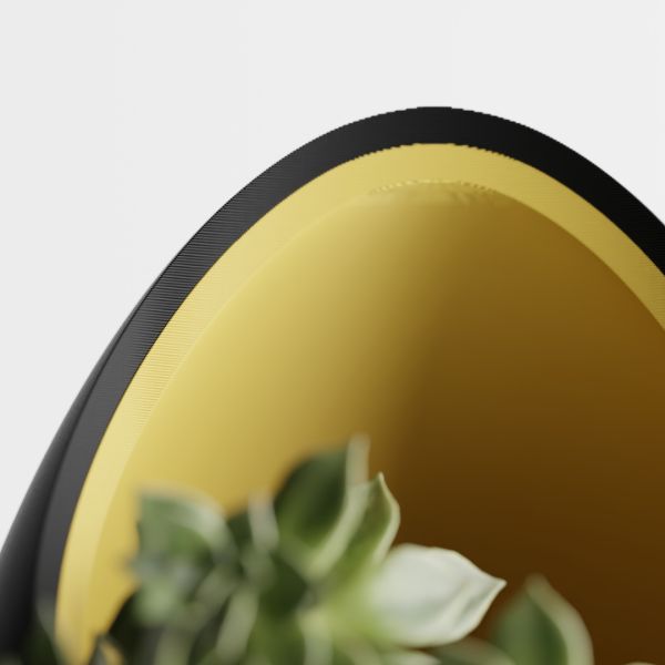 Кашпо Hpinvent Nest Planter (Black/Yellow)