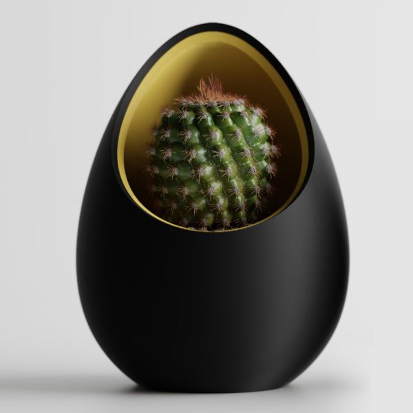 Кашпо Hpinvent Nest Planter (Black/Yellow)