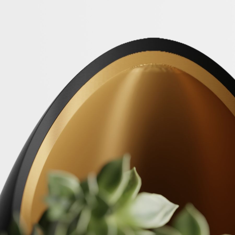 Кашпо Nest Planter (Black/Gold)
