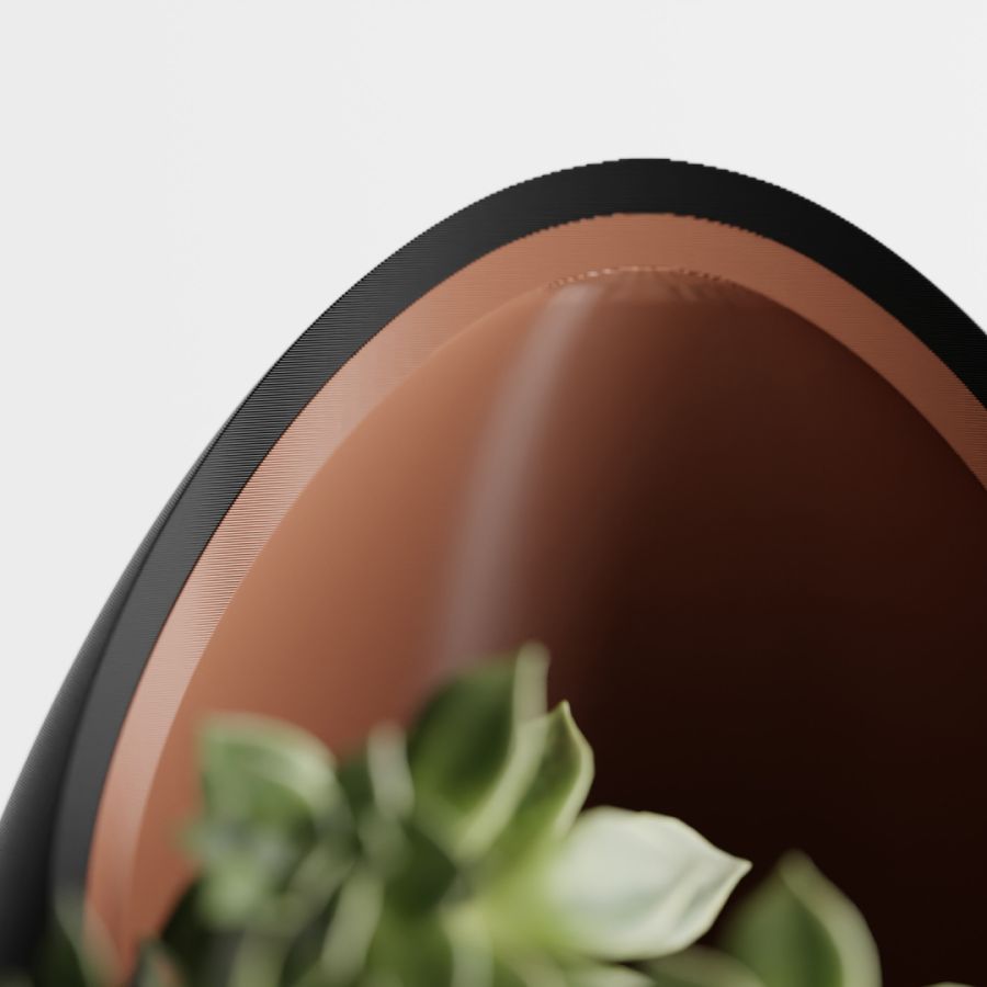 Кашпо Nest Planter (Black/Brown)