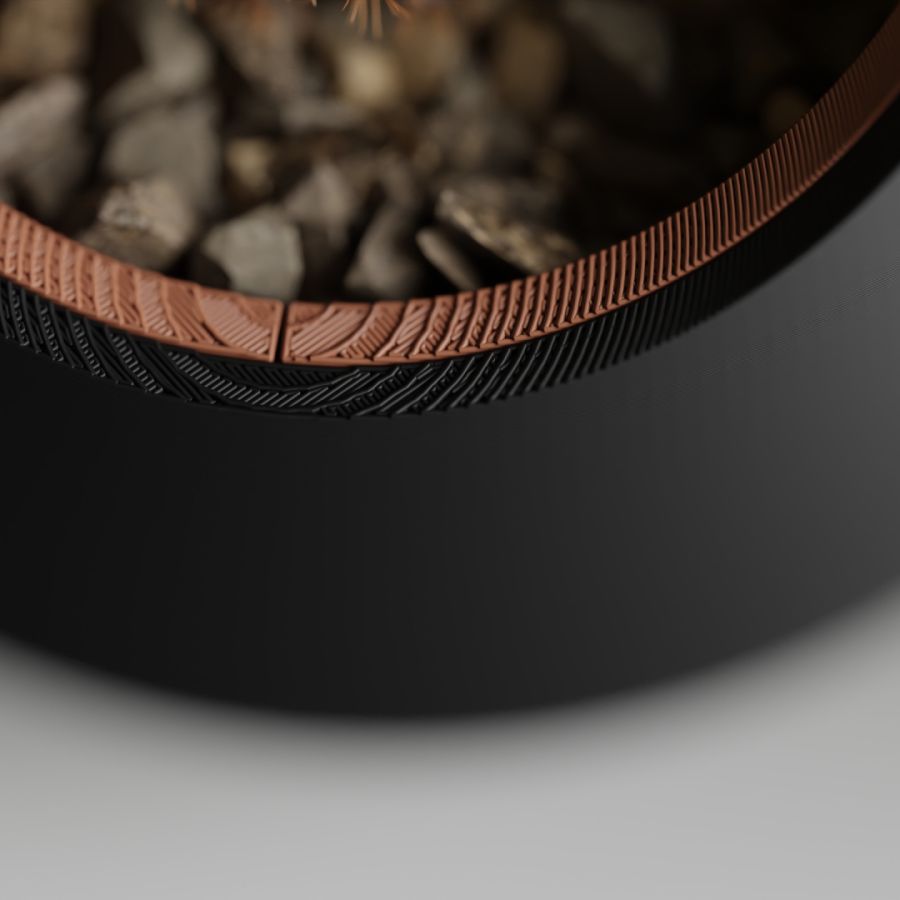 Кашпо Nest Planter (Black/Brown)