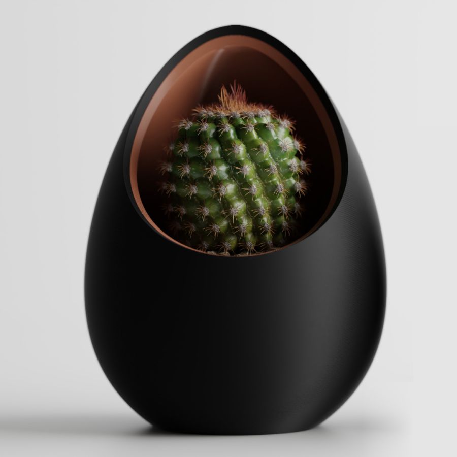 Кашпо Nest Planter (Black/Brown)