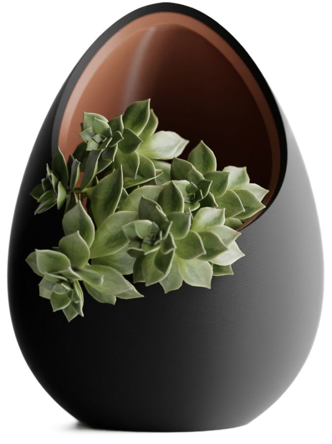 Кашпо Nest Planter (Black/Brown)