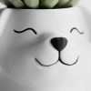 Кашпо Poppy with closed eyes Pot (White)