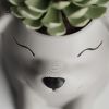 Кашпо Poppy with open eyes Pot (Grey)
