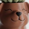 Кашпо Poppy with open eyes Pot (Brown)