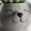 Кашпо Poppy with closed eyes Pot (Grey)
