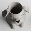 Кашпо Poppy with open eyes Pot (Grey)