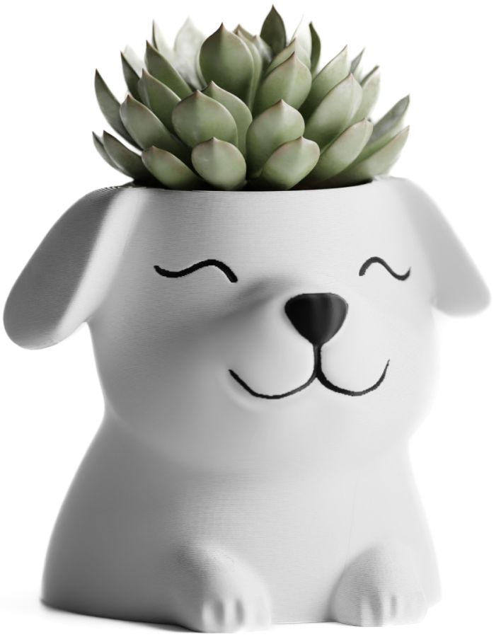 Кашпо Poppy with closed eyes Pot (White)
