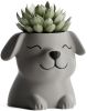 Кашпо Poppy with closed eyes Pot (Grey)