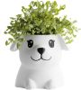 Кашпо Poppy with open eyes Pot (White)