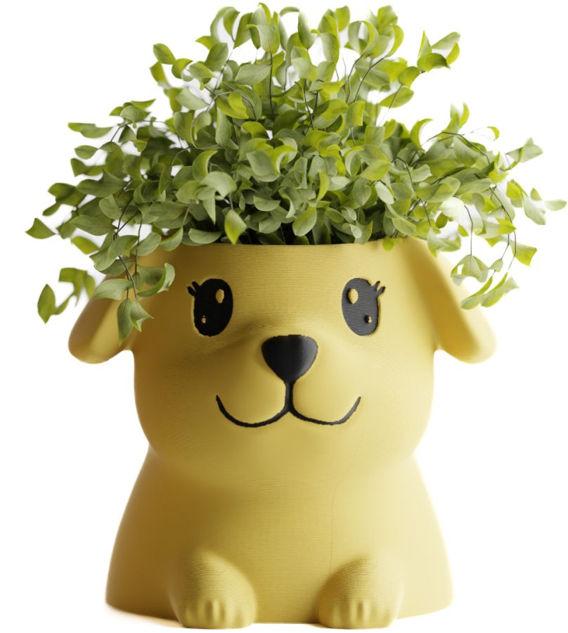 Кашпо Poppy with open eyes Pot (Yellow)
