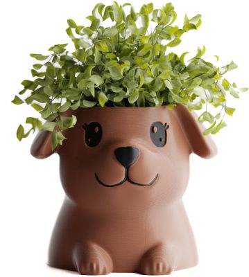 Кашпо Poppy with open eyes Pot (Brown)