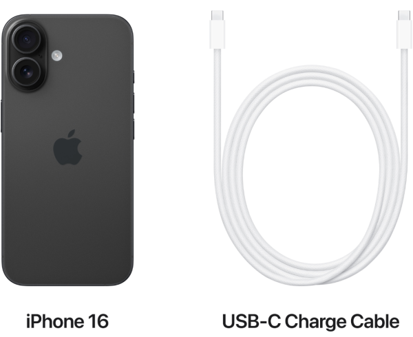 Смартфон Apple iPhone 16 128 GB (Black)