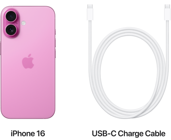 Смартфон Apple iPhone 16 128 GB (Pink)