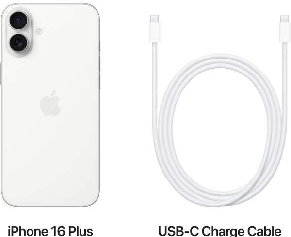 Смартфон Apple iPhone 16 Plus 128 GB (White)