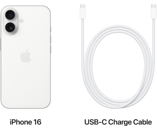 Смартфон Apple iPhone 16 128 GB (White)