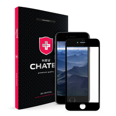 Защитное стекло NEU Chatel для Apple iPhone 7/8/SE 2/SE 3 (Black)
