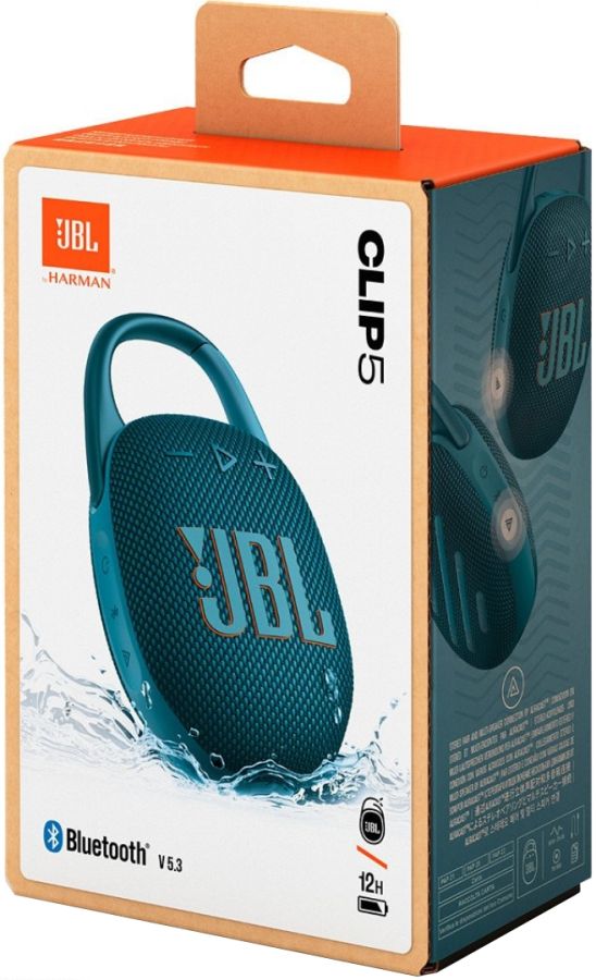 Портативна колонка JBL Clip 5 (Blue)