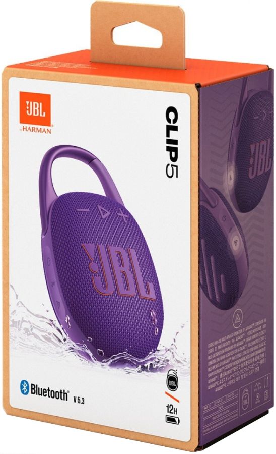 Портативна колонка JBL Clip 5 (Purple)
