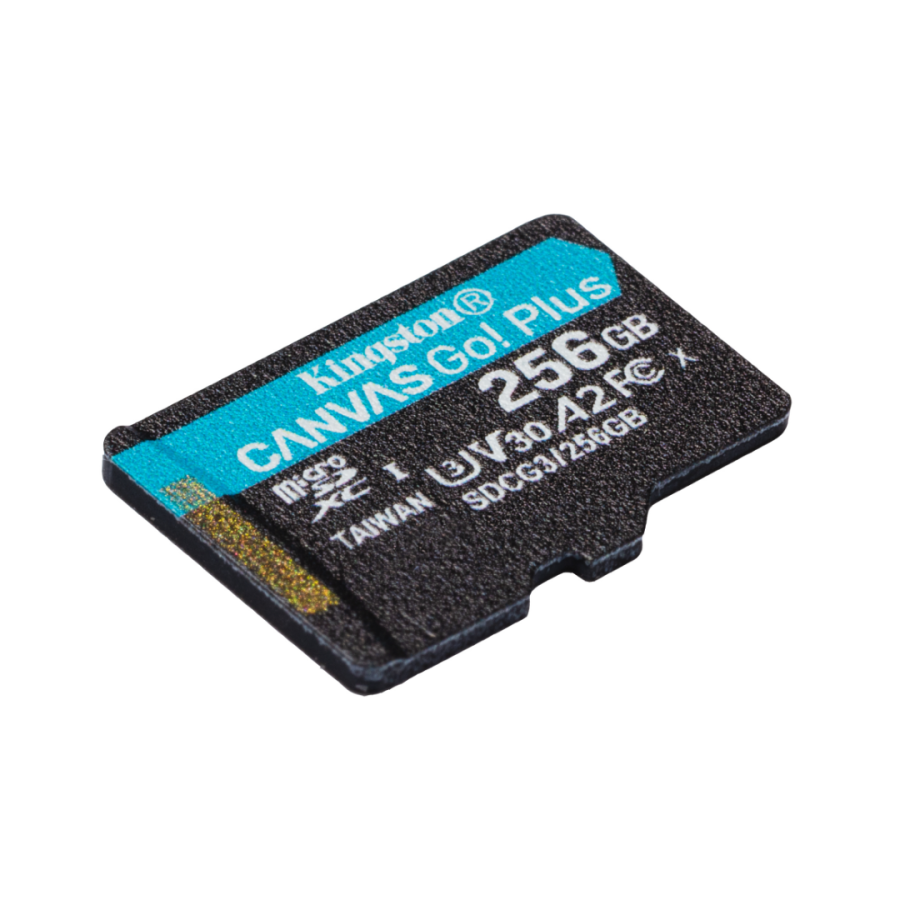 Карта памяти Kingston CANVAS Go! Plus 256GB microSDXC + SD-адаптер C10 UHS-I U3 A2 R170/W70MB/s