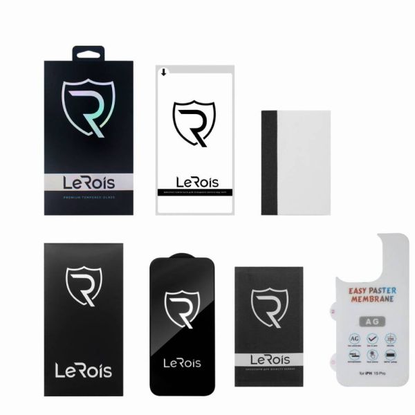 Защитное стекло LeRois Premium Full Protection Glass для Apple iPhone Air (Black)