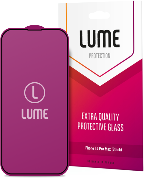 Защитное стекло LUME для Apple iPhone 14 Pro Max (Black)