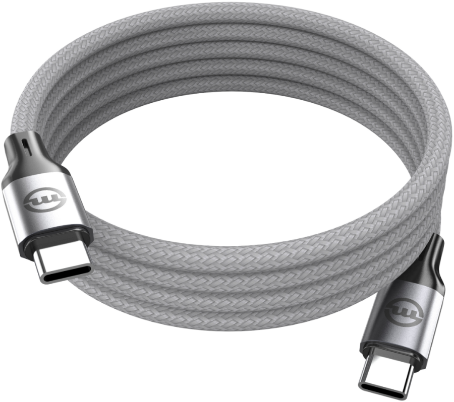 Кабель Mobile Origin Magnetic Cable USB-C - USB-C (Silver) 1m
